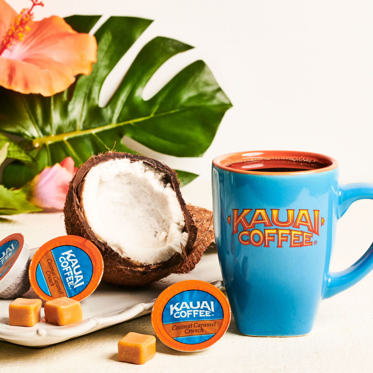 slide 3 of 4, Kauai Coffee Coconut Caramel Crunch Coffee, 10 oz