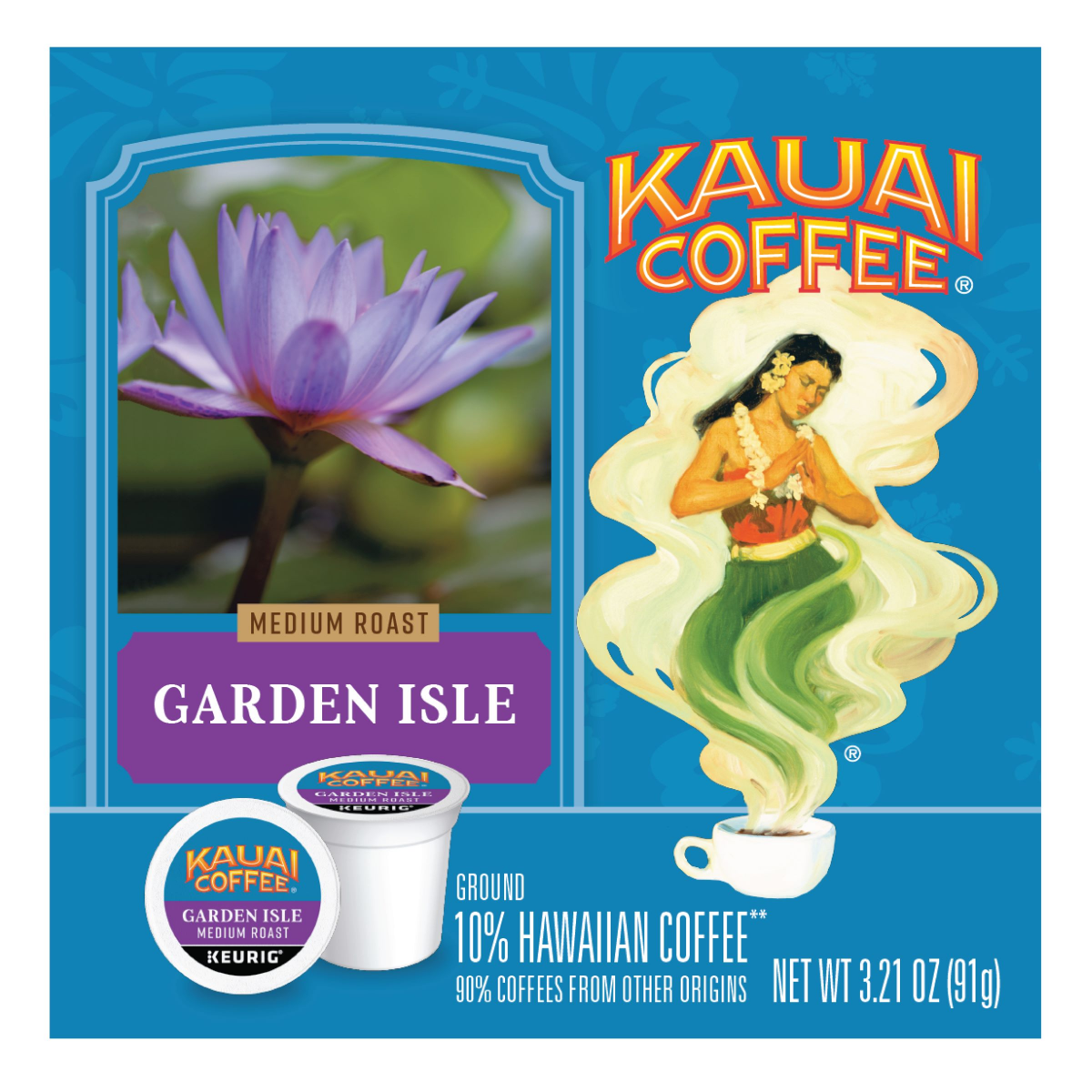 slide 4 of 6, Kauai Coffee 10-Count Garden Isle Medium Roast Coffee K-Cups, 10 ct