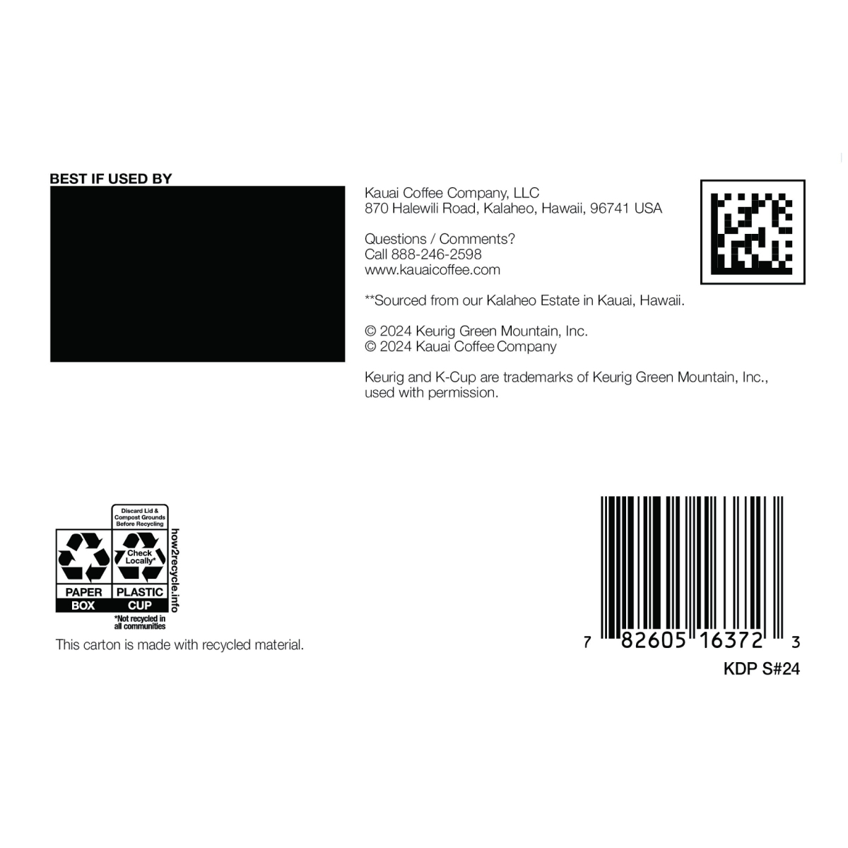 slide 6 of 6, Kauai Coffee® Vanilla Macadamia Nut K-Cup® Coffee Pods, 10 ct