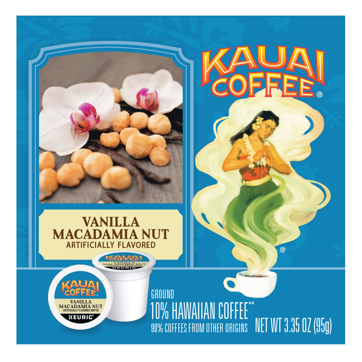 slide 2 of 6, Kauai Coffee® Vanilla Macadamia Nut K-Cup® Coffee Pods, 10 ct
