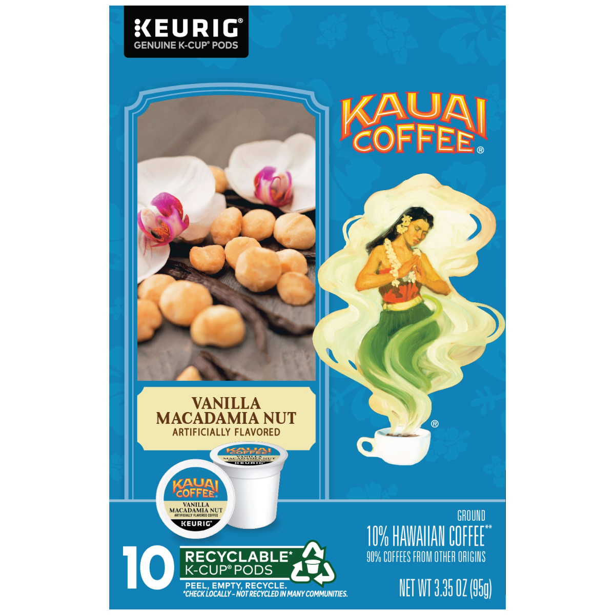 slide 3 of 6, Kauai Coffee® Vanilla Macadamia Nut K-Cup® Coffee Pods, 10 ct