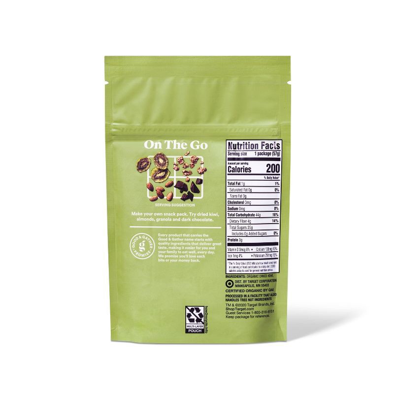 Organic Unsweetened Dried Kiwi - 2oz - Good & Gather™ : Target