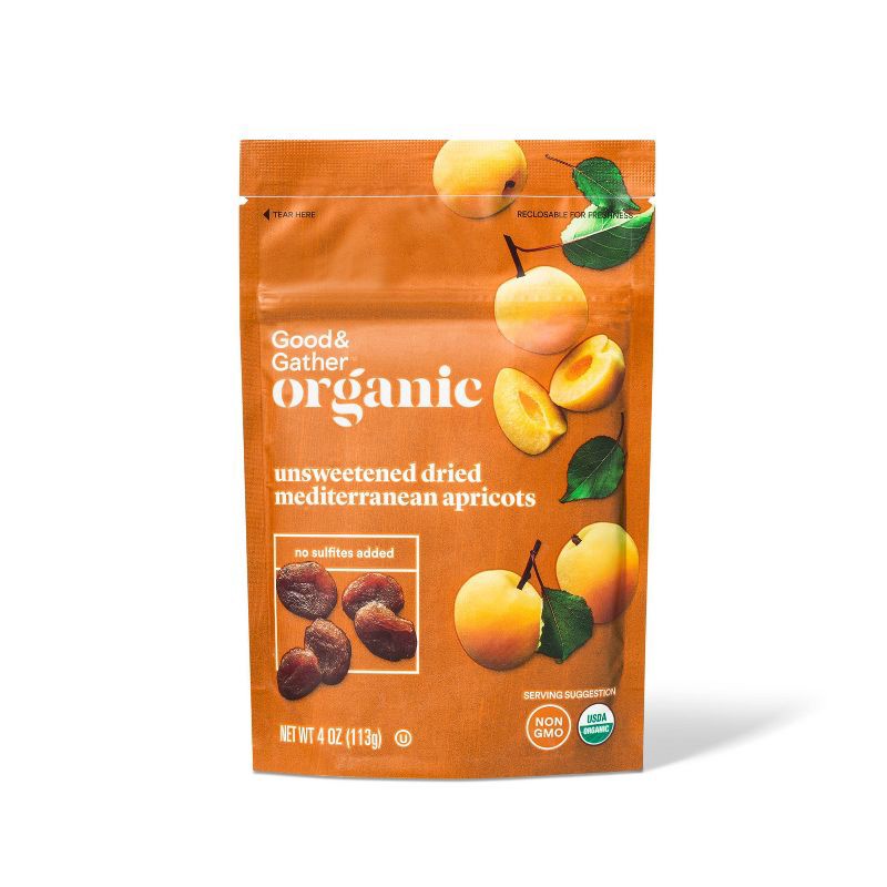 slide 1 of 3, Organic Mediterranean Apricots - 4oz - Good & Gather™, 4 oz