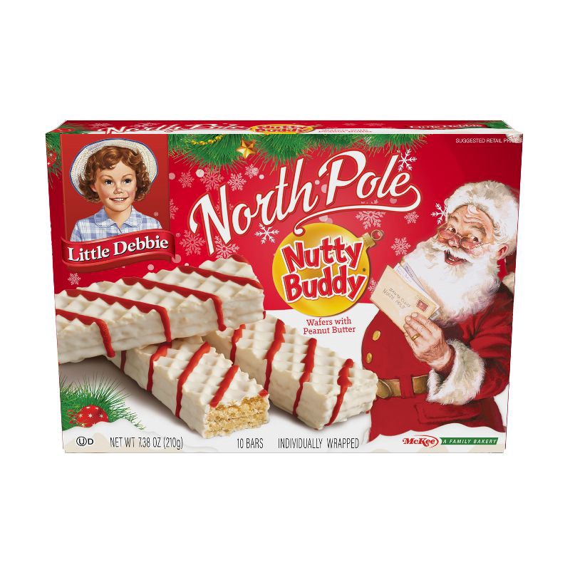 slide 2 of 5, Little Debbie North Pole Nutty Bars - 7.38oz, 7.38 oz