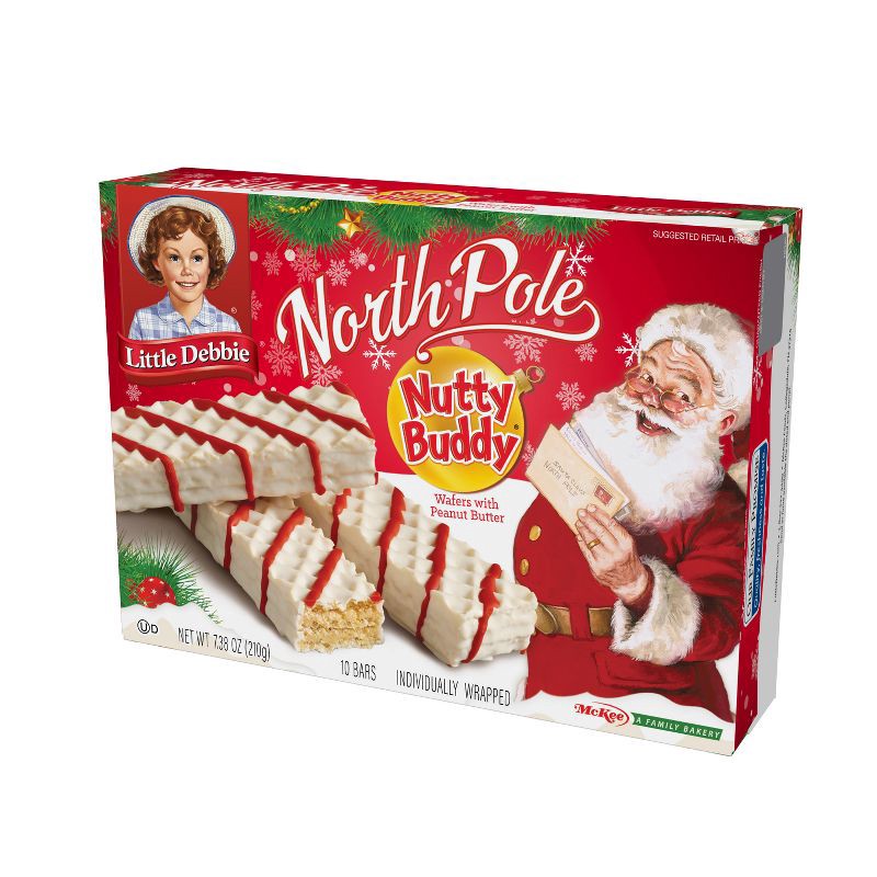slide 3 of 5, Little Debbie North Pole Nutty Bars - 7.38oz, 7.38 oz