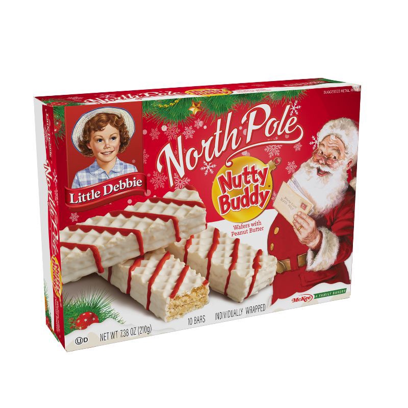 slide 1 of 5, Little Debbie North Pole Nutty Bars - 7.38oz, 7.38 oz