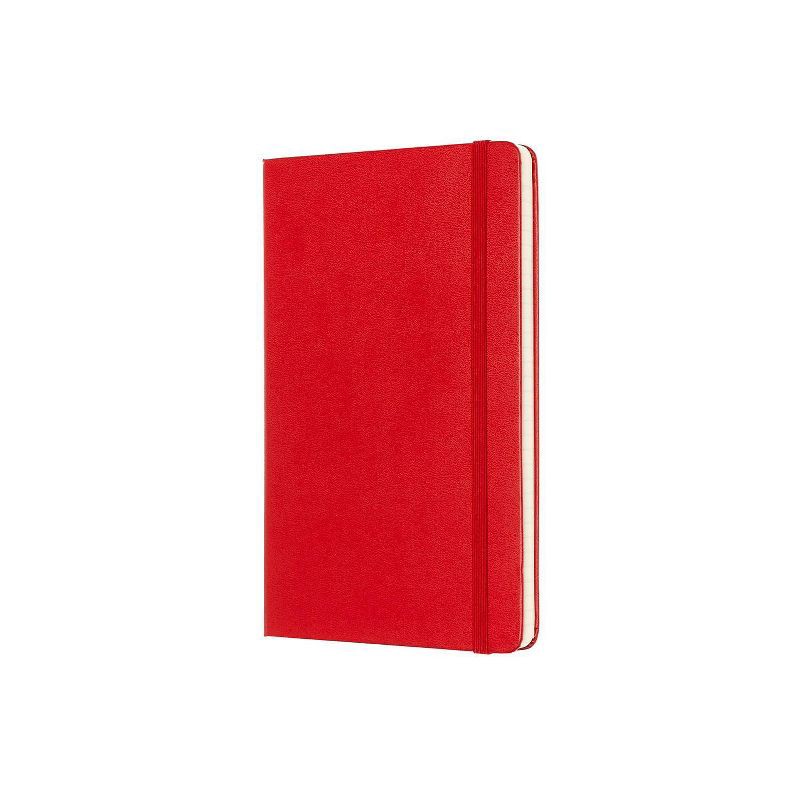 slide 2 of 6, Moleskine Lined Professional Journal Large Red Hard Classic: Ruled Notebook, 5x8.25", 240 Pages, Acid-Free, Elastic Closure, 1 ct