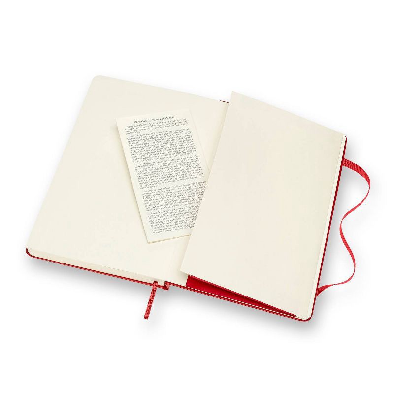 slide 5 of 6, Moleskine Lined Professional Journal Large Red Hard Classic: Ruled Notebook, 5x8.25", 240 Pages, Acid-Free, Elastic Closure, 1 ct