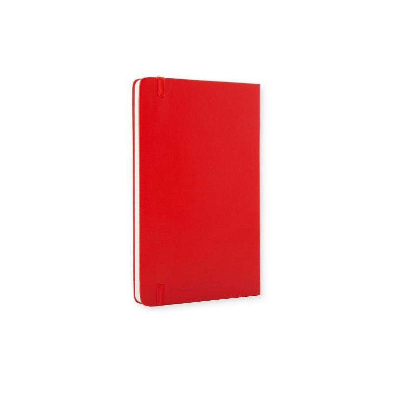 slide 6 of 6, Moleskine Lined Professional Journal Large Red Hard Classic: Ruled Notebook, 5x8.25", 240 Pages, Acid-Free, Elastic Closure, 1 ct