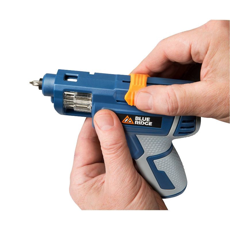 slide 8 of 19, Blue Ridge Tools Rechargeable Screwdriver with Bit Storage, 1 ct