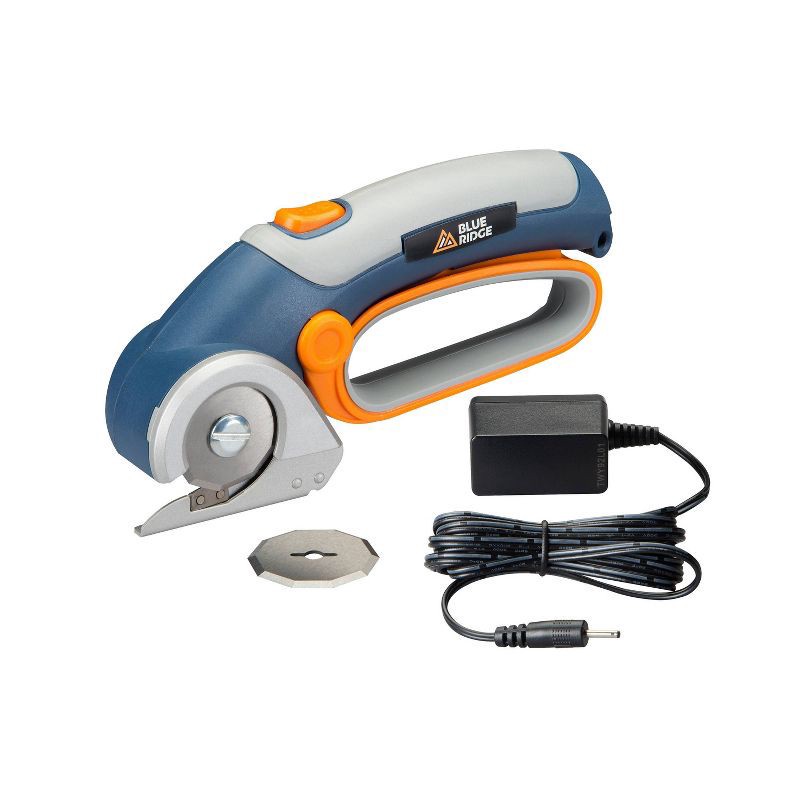 slide 2 of 15, Blue Ridge Tools Rechargeable Rotary Cutter: Battery-Powered Roto Cutting Tool for Sewing & Carpet, 1 ct