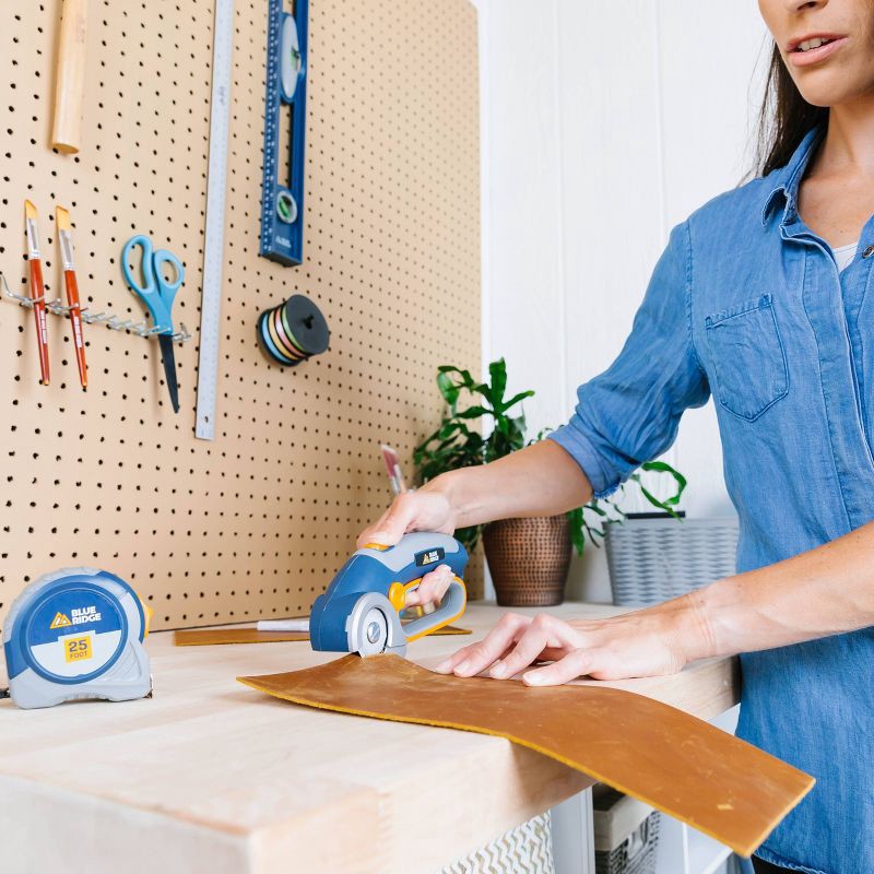 slide 3 of 15, Blue Ridge Tools Rechargeable Rotary Cutter: Battery-Powered Roto Cutting Tool for Sewing & Carpet, 1 ct