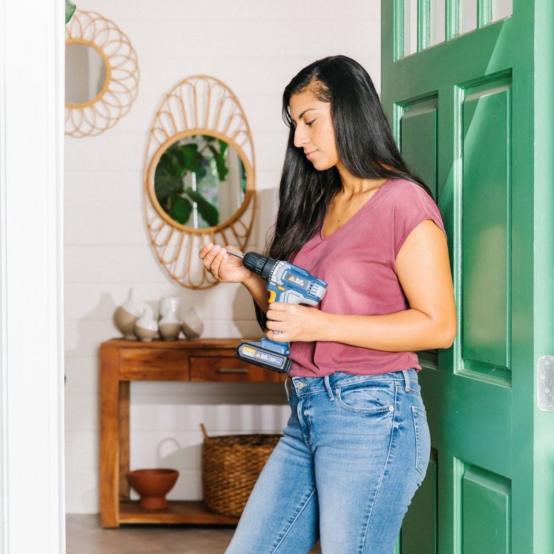 slide 4 of 11, Blue Ridge Tools 20V MAX Cordless Drills: Lithium Battery, 3/8" Chuck, Power Tool Set, 2-Year Warranty, 1 ct