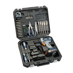 Blue Ridge Tools 46pc 20V MAX Cordless Project Kit: Lithium Battery, 3/8" Chuck, Power Drill Tool Set