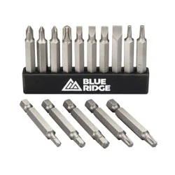 Blue Ridge Tools 15pc Multi Purpose Screwdriving Bit Set: Steel Drill & Screwdriver Bit Set, Power Tool Accessory