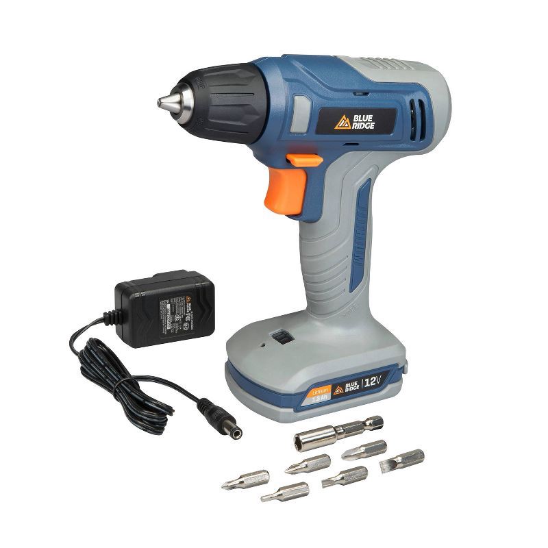 slide 2 of 7, Blue Ridge Tools 12V MAX Rechargeable Drill, 1 ct