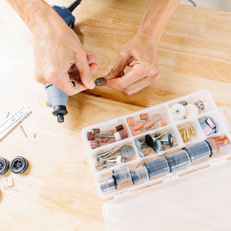 slide 10 of 15, Blue Ridge Tools 251pc Hobby Tool Kit: Electric Multi-Tool Set for Crafting & Engraving, 120V, 2-Year Warranty, 251 ct