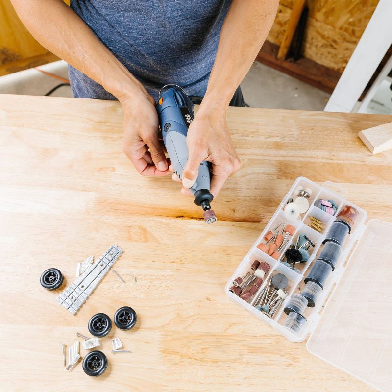 slide 2 of 15, Blue Ridge Tools 251pc Hobby Tool Kit: Electric Multi-Tool Set for Crafting & Engraving, 120V, 2-Year Warranty, 251 ct