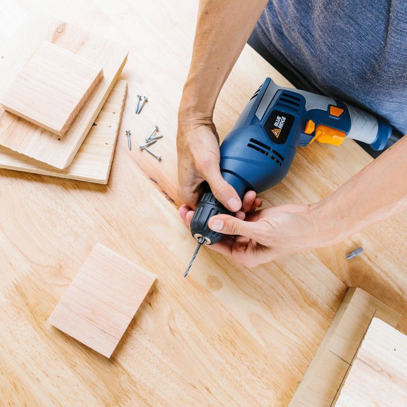 slide 6 of 10, Blue Ridge Tools 4.5 Amp Power Drills: Best Rated Corded Pistol Drill, Electric, 3/8" Chuck, 120V, 2.97 lbs, 2-Year Warranty, 1 ct