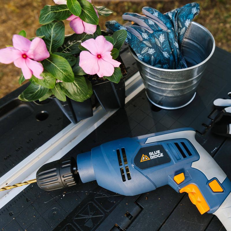 slide 9 of 10, Blue Ridge Tools 4.5 Amp Power Drills: Best Rated Corded Pistol Drill, Electric, 3/8" Chuck, 120V, 2.97 lbs, 2-Year Warranty, 1 ct