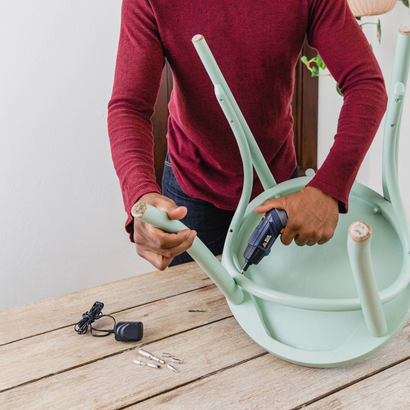 slide 8 of 10, Blue Ridge Tools 2 in 1 Rechargeable Screwdriver Flashlight: Cordless Drill Tool Set with Lithium Battery, 1 ct