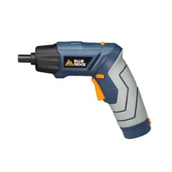 Blue Ridge Tools 2 in 1 Rechargeable Screwdriver Flashlight: Cordless Drill Tool Set with Lithium Battery