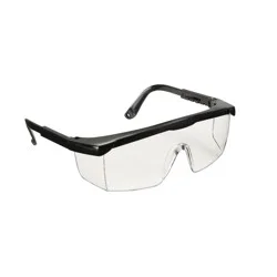 Blue Ridge Tools Safety Glasses: Clear Plastic Construction Goggles for Adults, All-Purpose Use, 1 Year Warranty