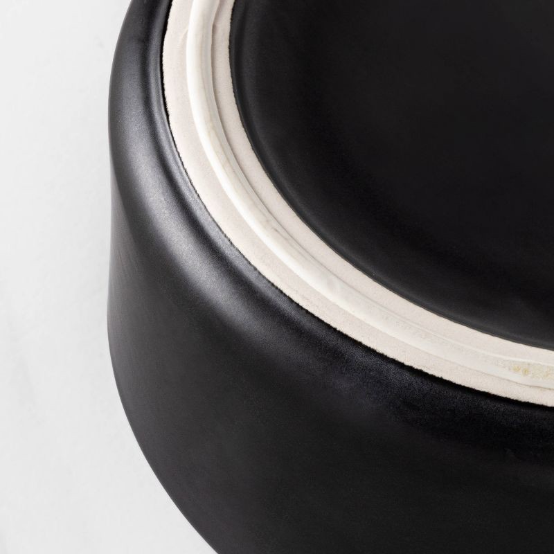 slide 2 of 3, 6Cup Dog Bowl with Resist Pattern - Matte Black - Boots & Barkley™, 1 ct