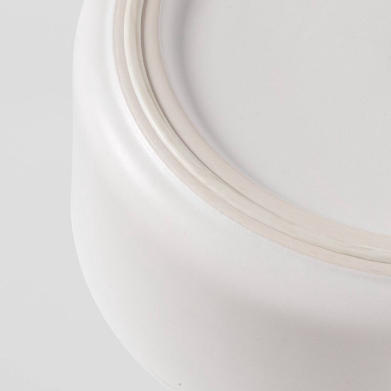 slide 2 of 3, Dog Bowl with Resist Pattern - Matte White - 6cup - Boots & Barkley™, 1 ct