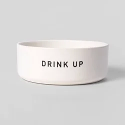 Dog Bowl with Resist Pattern - Matte White - 6cup - Boots & Barkley™