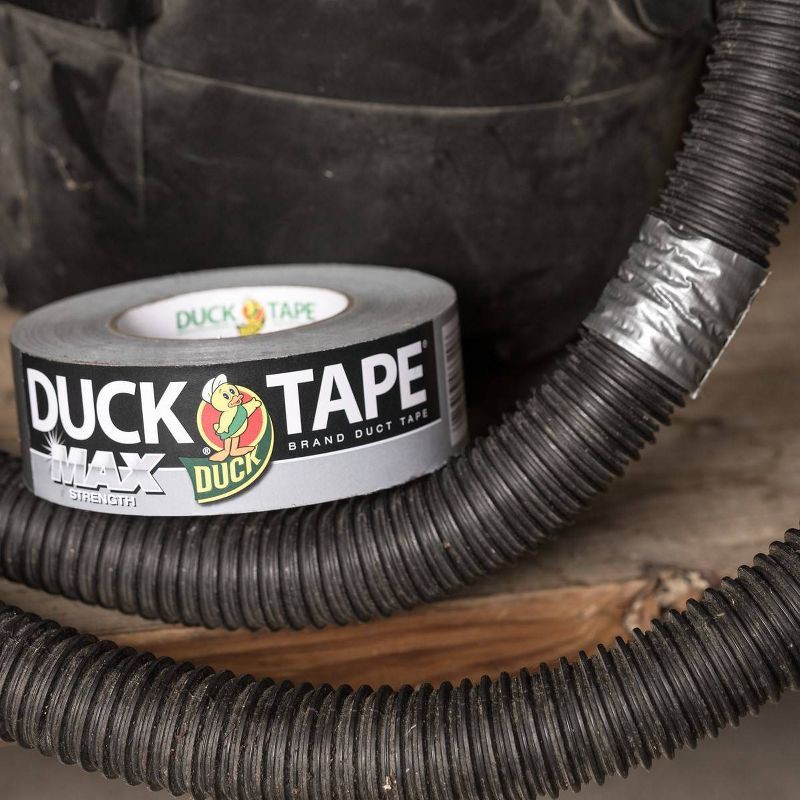 slide 3 of 8, Duck 45yd Max Strength Duct Tape Silver, 1 ct