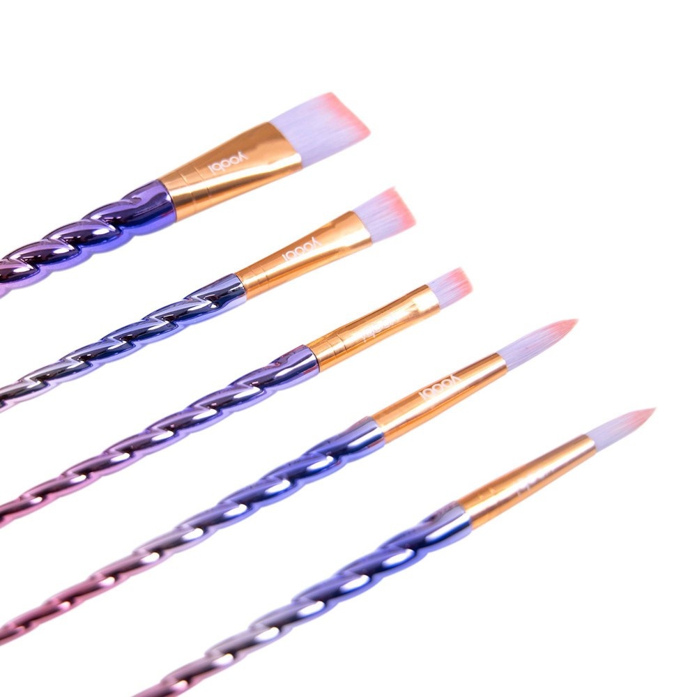 slide 3 of 3, Yoobi Novelty Paint Brush Set - Unicorn Twist, 5 ct