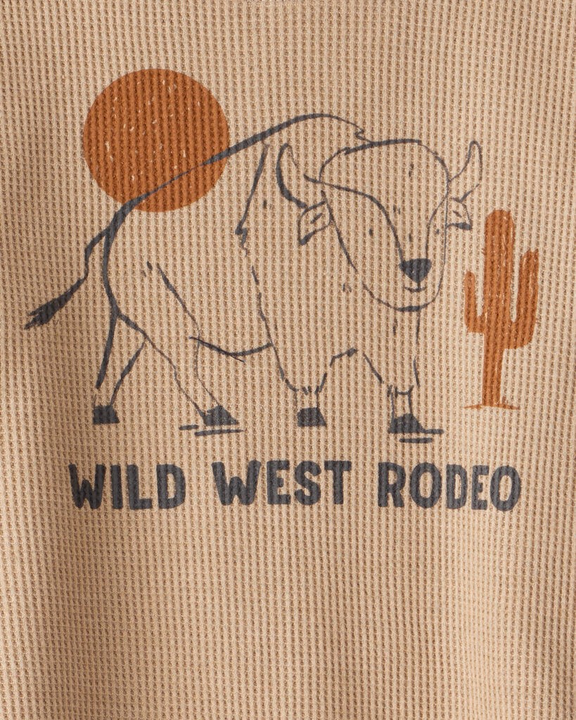 slide 2 of 3, Carter's Carters Baby Boy Western Long-Sleeve Tee & Pant Set - Brown Brown 12M, 1 ct