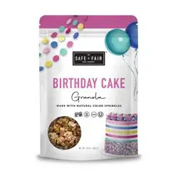 The Safe + Fair Food Company Safe+Fair Birthday Cake Granola - 12oz