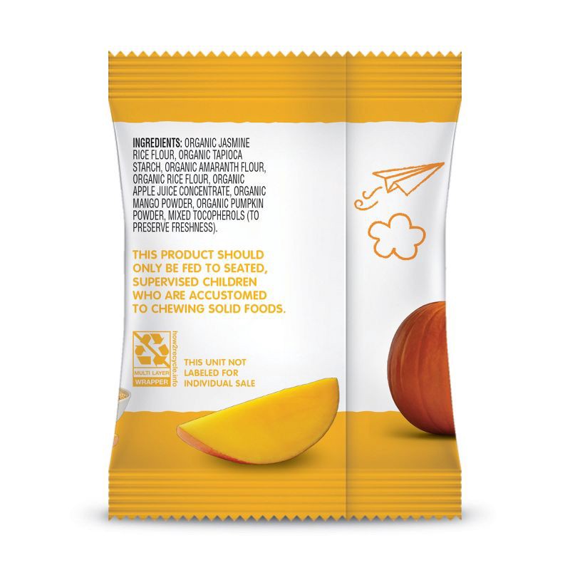 slide 2 of 7, Happy Family HappyBaby Mango & Pumpkin Organic Teether Crackers - 12ct/1.68oz, 12 ct, 1.68 oz