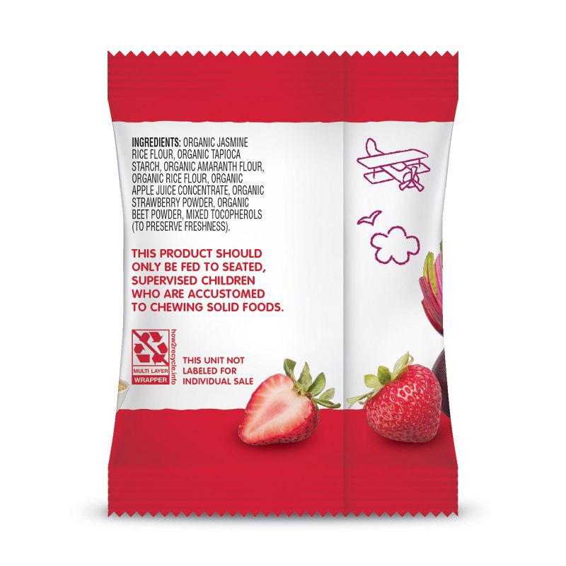 slide 2 of 7, Happy Baby HappyBaby Strawberry & Beet Organic Teether Crackers - 12ct/0.14oz Each, 12 ct, 0.14 oz