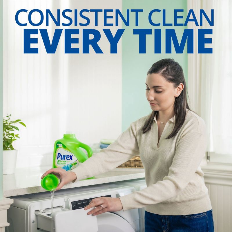 slide 8 of 10, Purex Linen & Lilies Natural Elements HE Concentrated Liquid Laundry Detergent 115 Loads - 150 fl oz, 150 fl oz