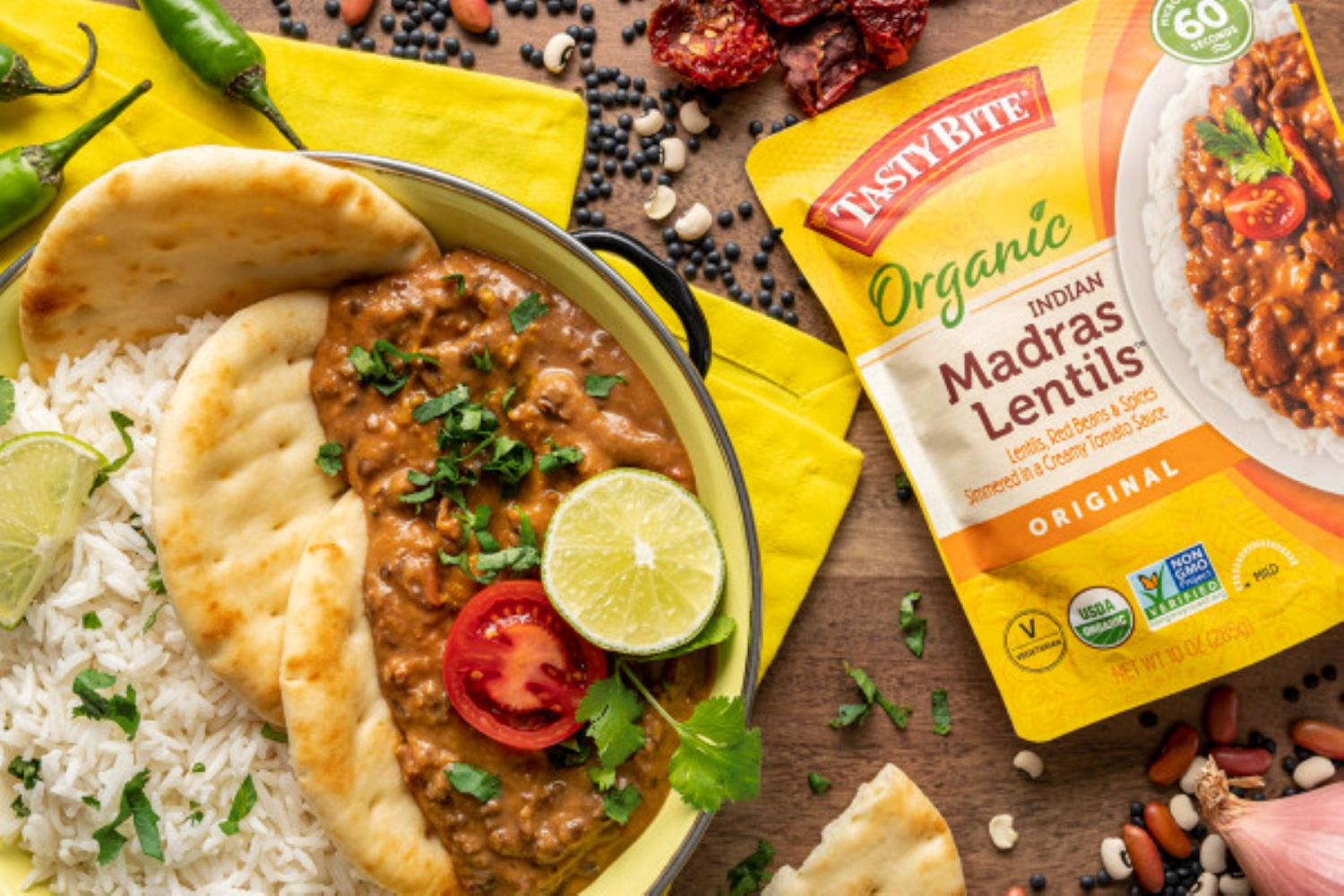 slide 3 of 4, Tasty Bite Organic Original Madras Lentils 10 oz, 10 oz