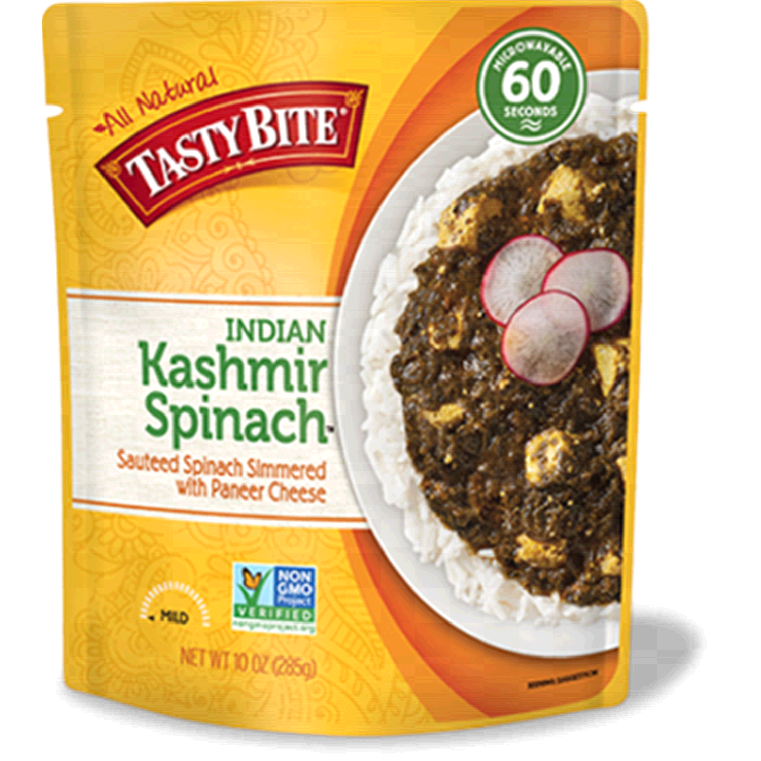 slide 1 of 2, Tasty Bite Kashmir Spinach, 10 oz