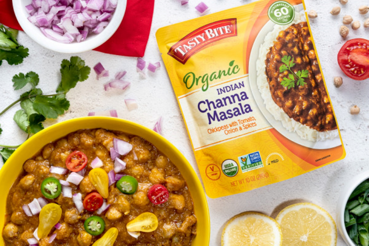 slide 5 of 5, Tasty Bite Organic Indian Mild Channa Masala 10 oz, 10 oz