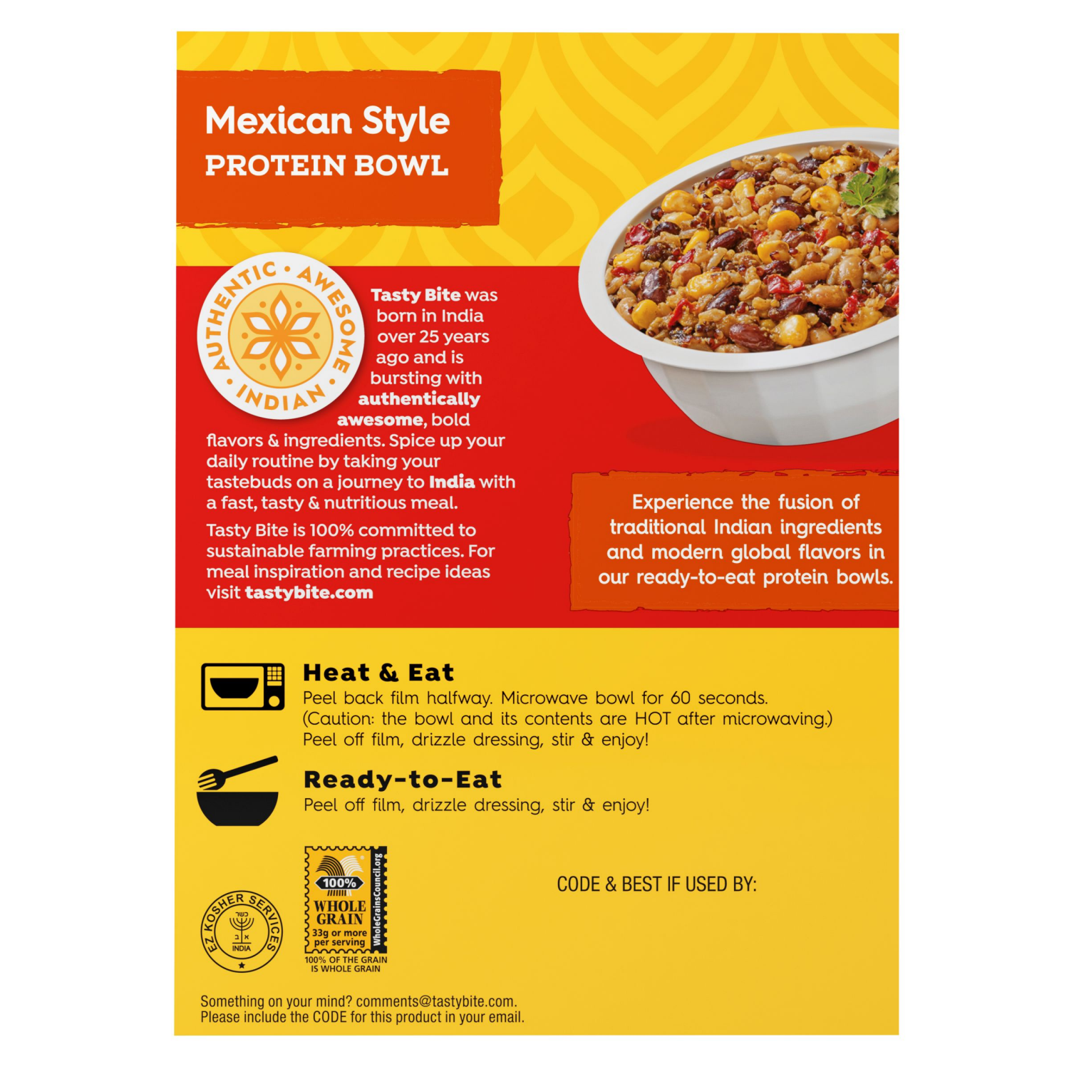 slide 2 of 4, Tasty Bite Mexican Protein Bowl, 8.8 Oz, 8.8 oz