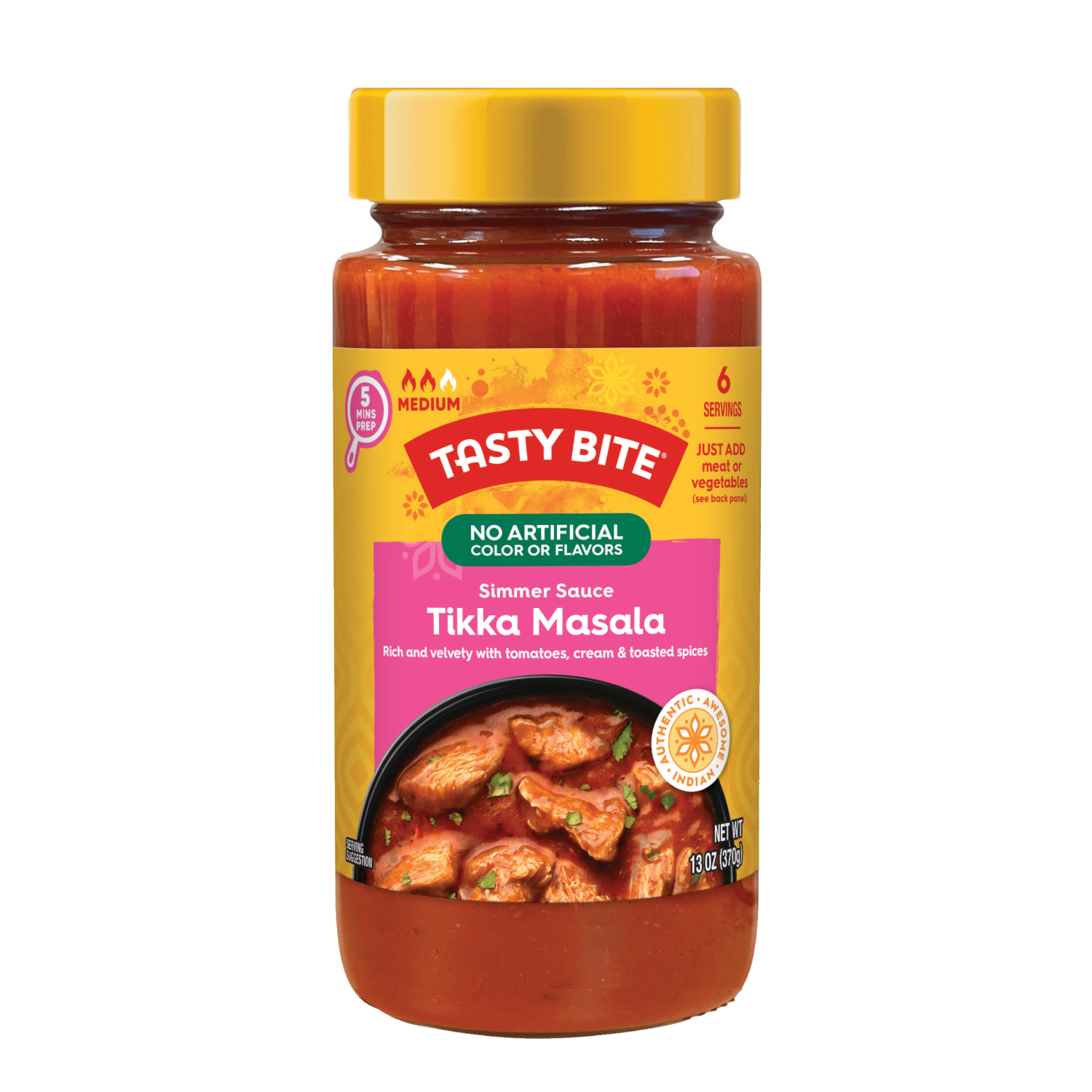 slide 1 of 2, Tasty Bite Simmer Sauce Tikka Masala, 13 oz
