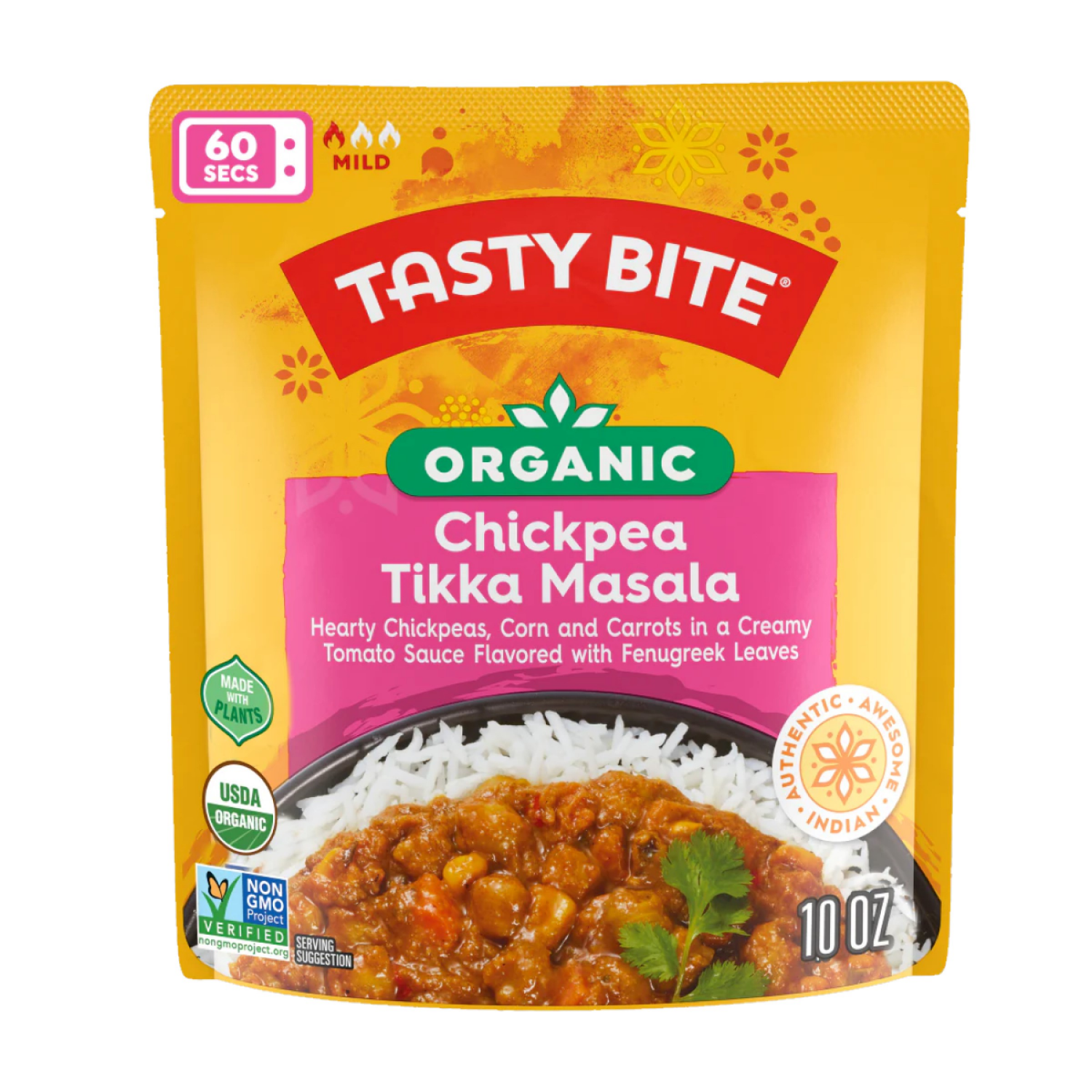 slide 1 of 6, Tasty Bite Butter Chickpea & Vegetables 10oz, 10 oz