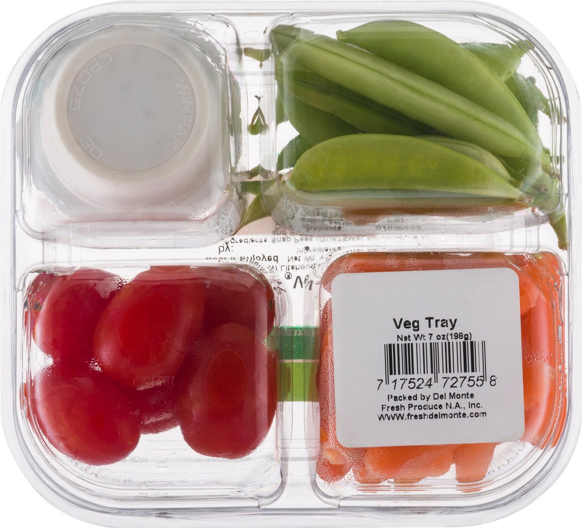 slide 7 of 10, Del Monte With Litehouse Ranch Dip Veg Tray 7 oz, 7 oz