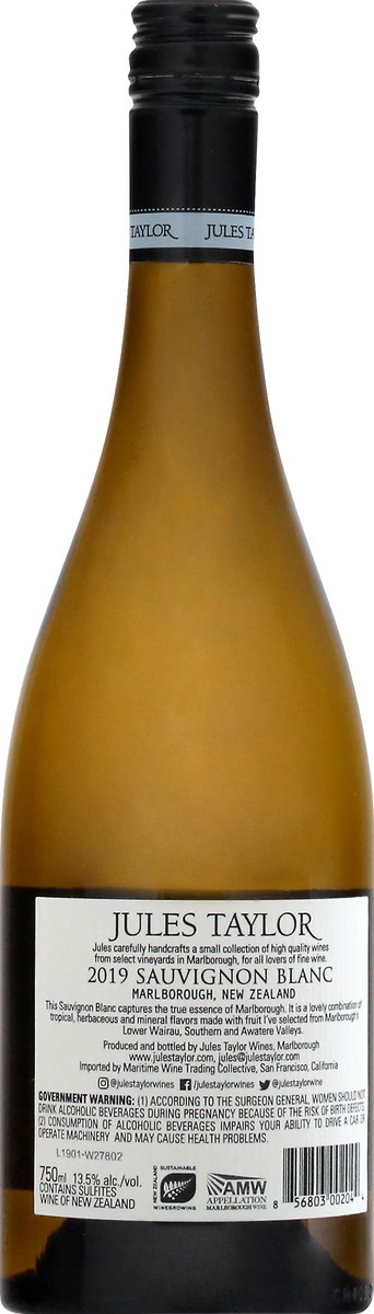 slide 5 of 9, Jules Taylor Wines Sauvignon Blanc, 750 ml