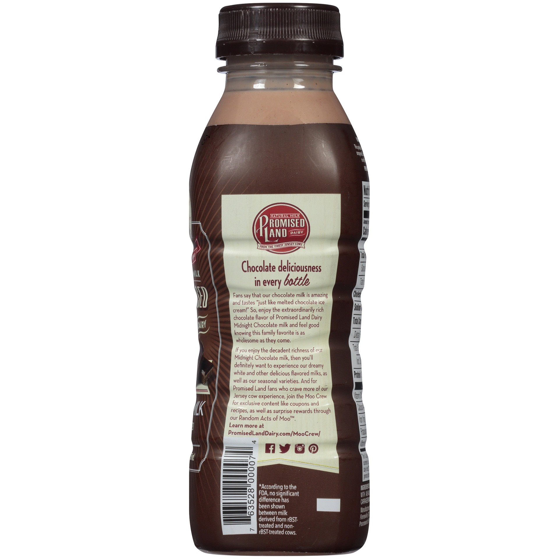 slide 2 of 8, Promised Land Midnight Chocolate Whole Milk, 12 oz