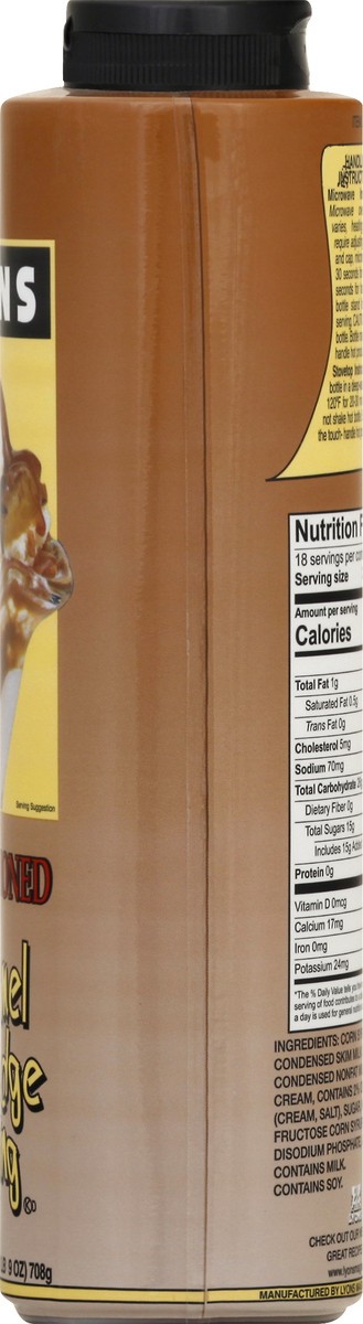 slide 12 of 12, Lyons Old Fashioned Caramel Hot Fudge Topping 25 oz, 25 oz