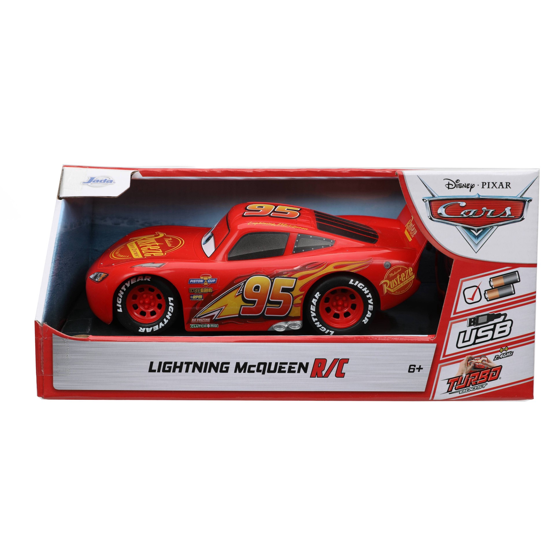 slide 9 of 9, Cars Lightning McQueen RC 1:24 Scale Remote Control Car 2.4 Ghz, 1 ct