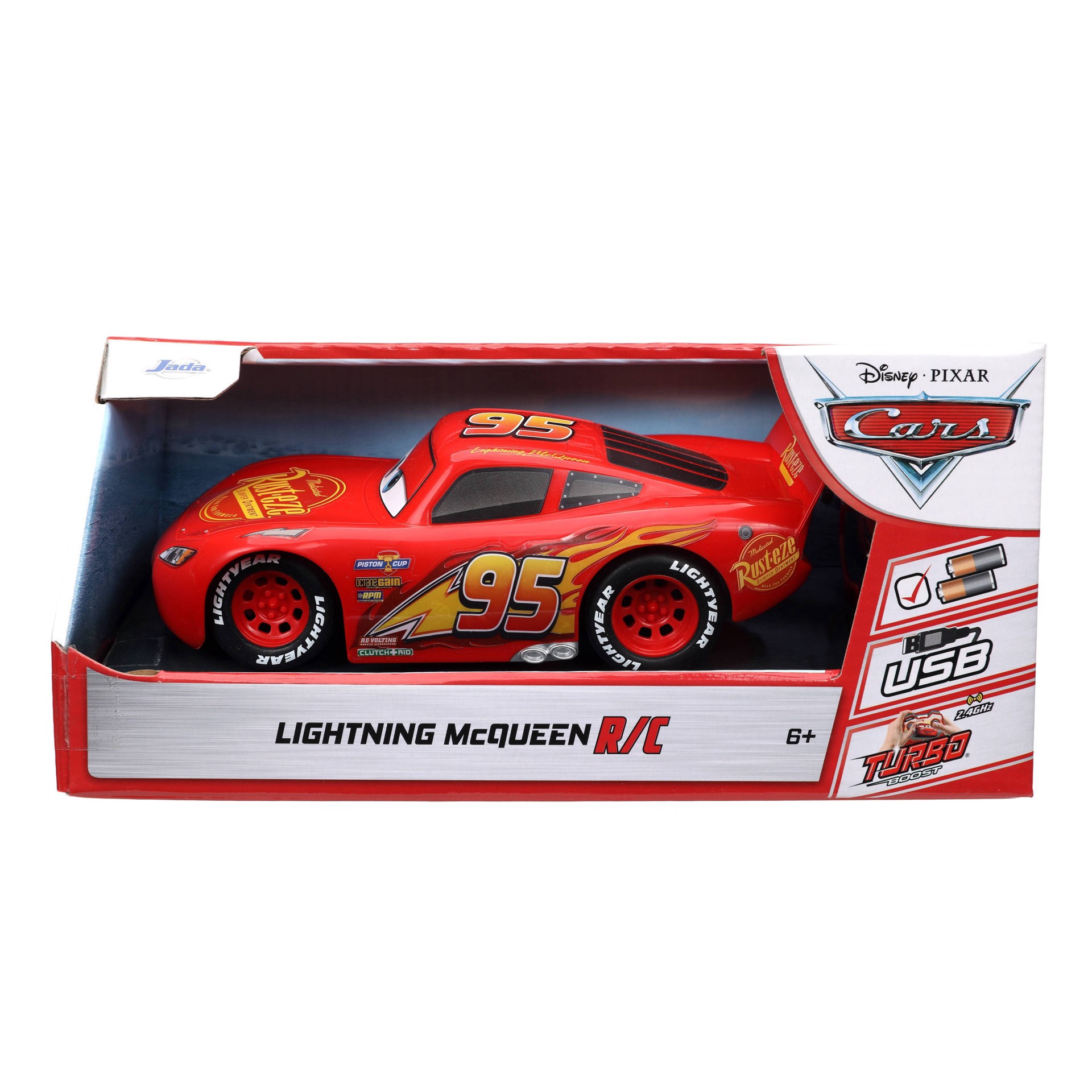 slide 3 of 9, Cars Lightning McQueen RC 1:24 Scale Remote Control Car 2.4 Ghz, 1 ct