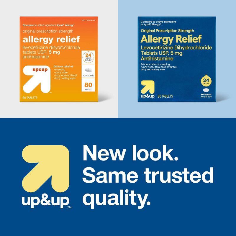 slide 4 of 4, Levocetirizine Tablets - 80ct - up&up™, 80 ct